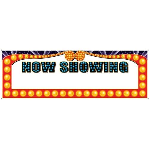 Now Showing' Sign Banner - 60 Inches / 152cm