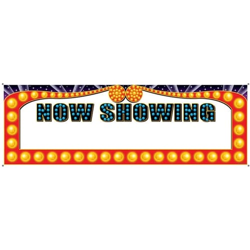 Now Showing' Sign Banner - 60 Inches / 152cm Product Image