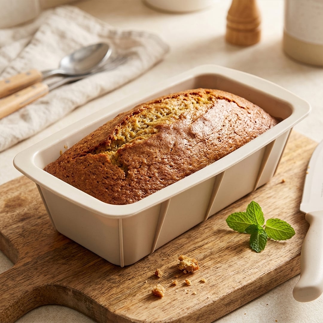 Nude Silicone Loaf Baking Tray 24cm x 14cm