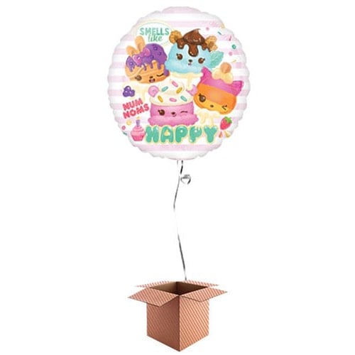 Num Noms Round Foil Balloon - Inflated Balloon in a Box Product Image