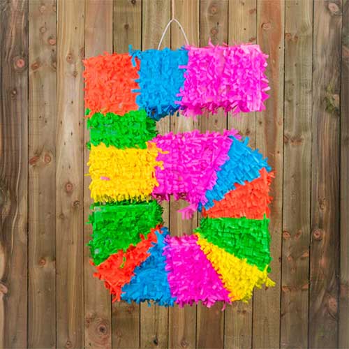 Number 5 Standard Pinata 50cm Product Gallery Image