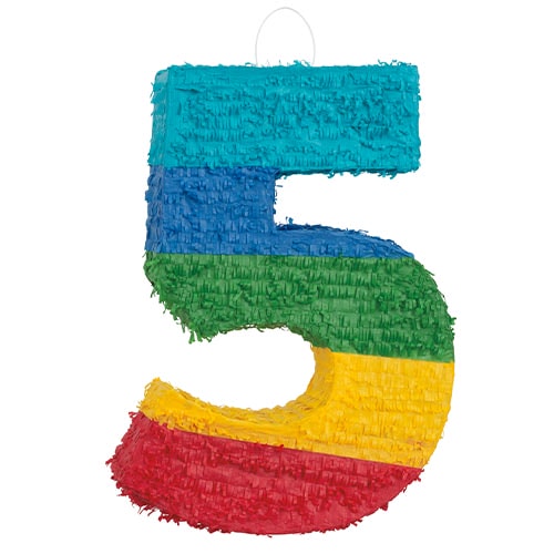 Number 5 3D Standard Pinata 54cm Product Image