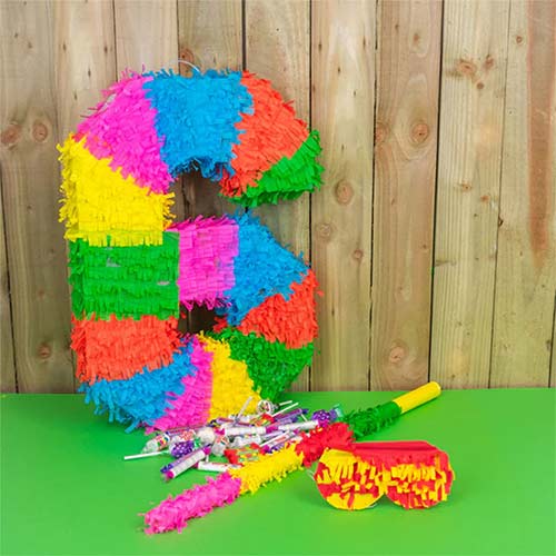Number 6 Standard Pinata 50cm Product Gallery Image