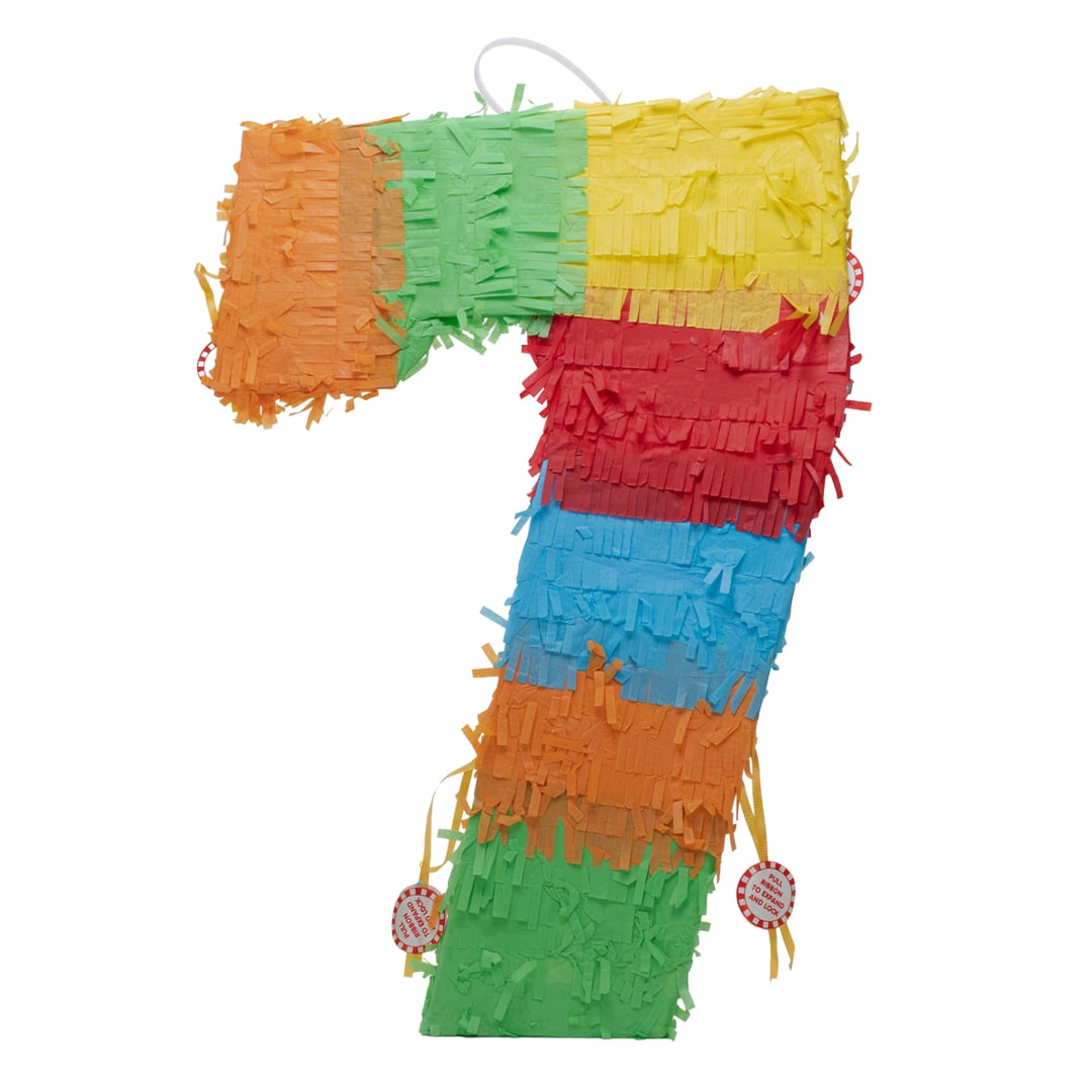 Number 7 3D Standard Pinata 49cm