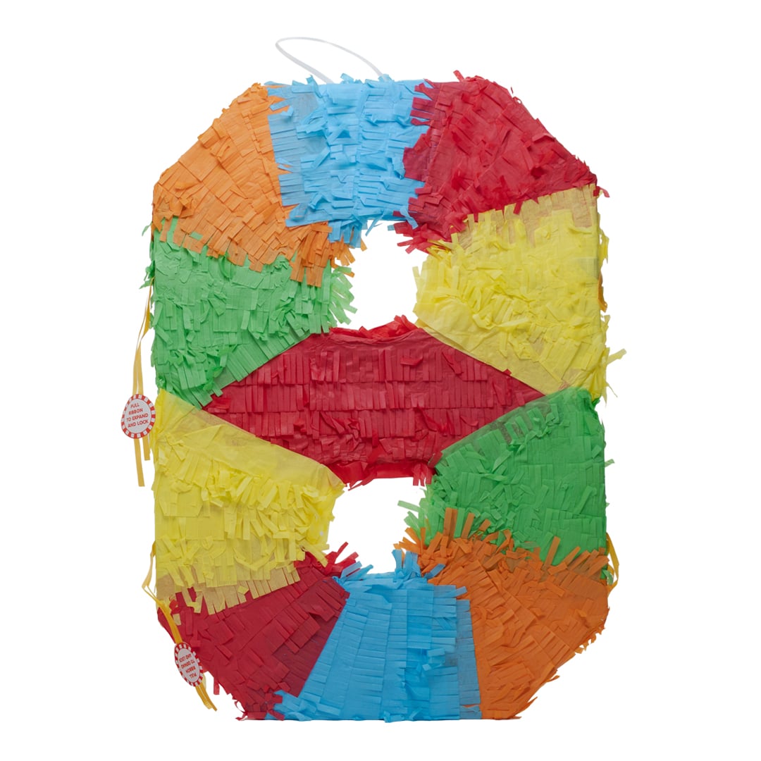 Number 8 3D Standard Pinata 49cm