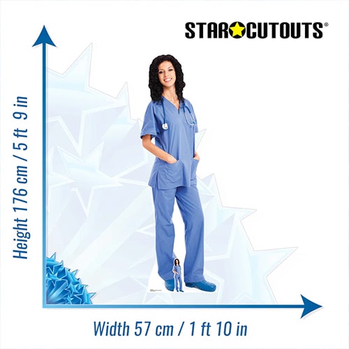 Nurse Lifesize Cardboard Cutout 176cm Product Gallery Image