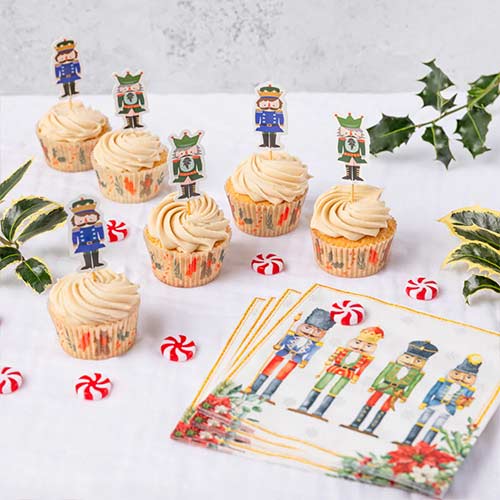 Nutcracker Christmas Cupcake Kit - Pack of 28 Product Gallery Image