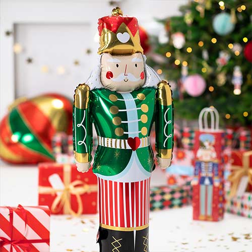 Nutcracker Christmas Standing Giant Air Fill Foil Balloon 85cm / 34 in Product Gallery Image