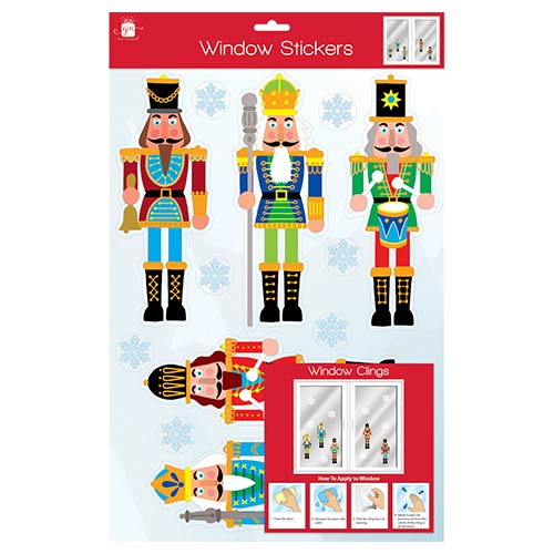 Nutcracker Christmas Window Stickers