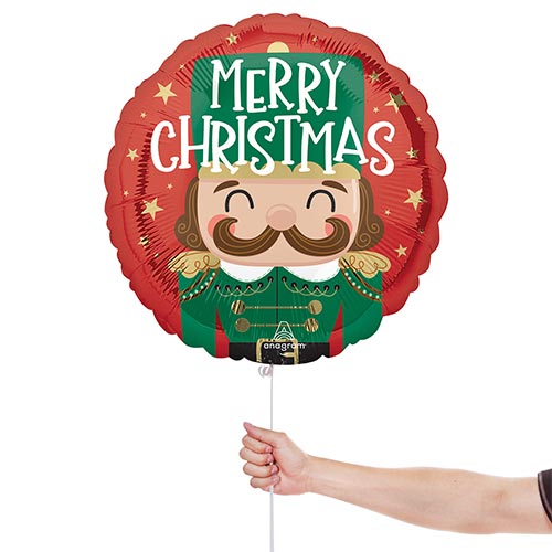 Nutcracker Workshop Christmas Round Foil Helium Balloon 46cm / 18 in Product Gallery Image