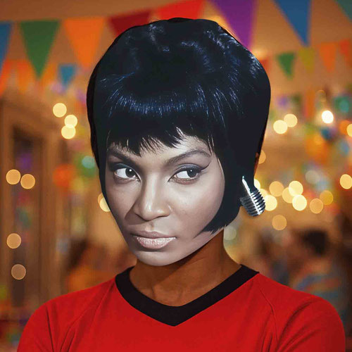 Nyota Uhura Star Trek Nichelle Nichols Cardboard Face Mask Product Gallery Image