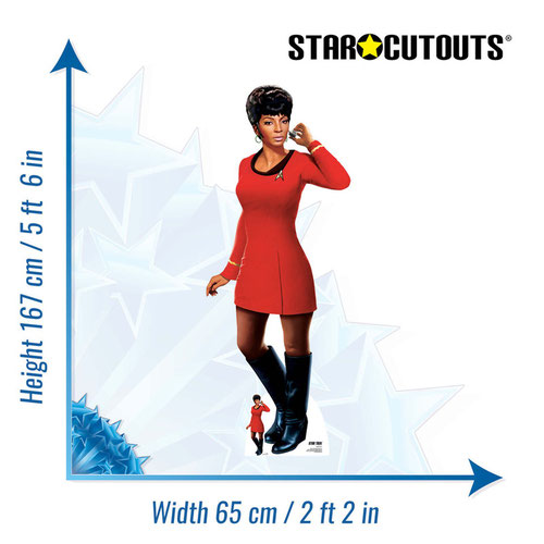 Nyota Uhura Star Trek: The Original Series Nichelle Nichols Lifesize Cardboard Cutout 167cm Product Gallery Image