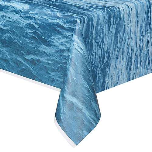 Ocean Waves Plastic Tablecover 274cm x 137cm Product Gallery Image