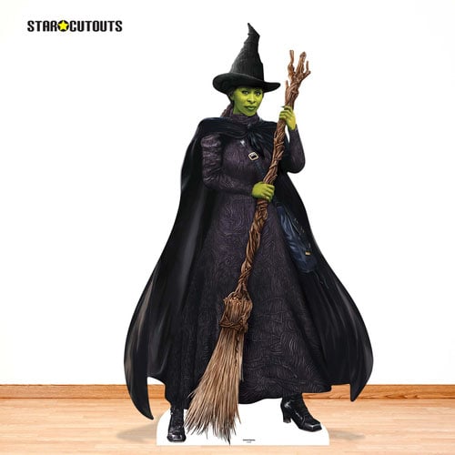 Official Universal Pictures Elphaba Wicked Witch Green Lifesize Cardboard Cutout 159cm Product Gallery Image