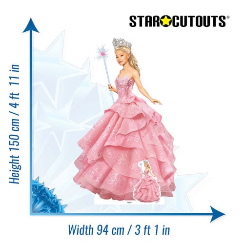 Official Universal Pictures Glinda Wicked Pink Witch Lifesize Cardboard Cutout 150cm Product Gallery Image