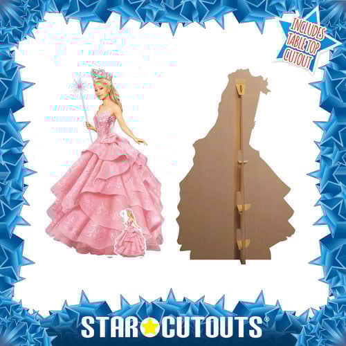 Official Universal Pictures Glinda Wicked Pink Witch Lifesize Cardboard Cutout 150cm Product Gallery Image