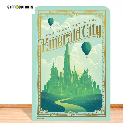 Official Universal Pictures Wicked Emerald City Single Backdrop Cardboard Cutout 185cm Product Gallery Image