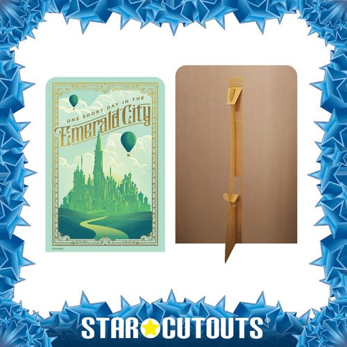 Official Universal Pictures Wicked Emerald City Single Backdrop Cardboard Cutout 185cm Product Gallery Image