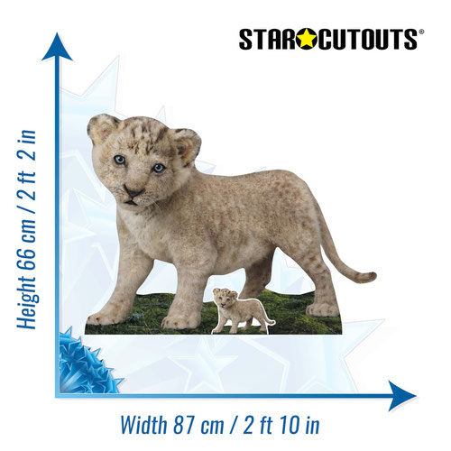 Official Universal Pictures Wicked Lion Cub Star Mini Cardboard Cutout 66cm Product Gallery Image