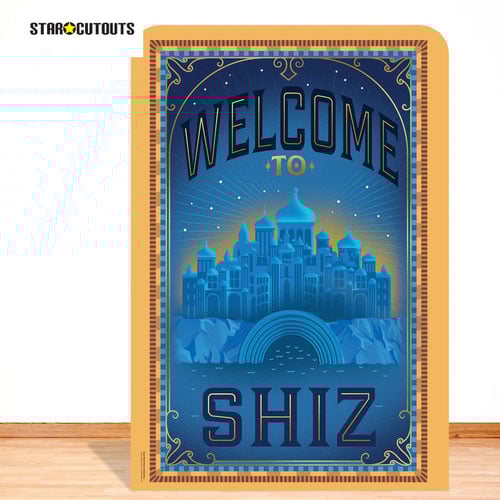 Official Universal Pictures Wicked Welcome To Shiz Single Backdrop Cardboard Cutout 185cm Product Gallery Image