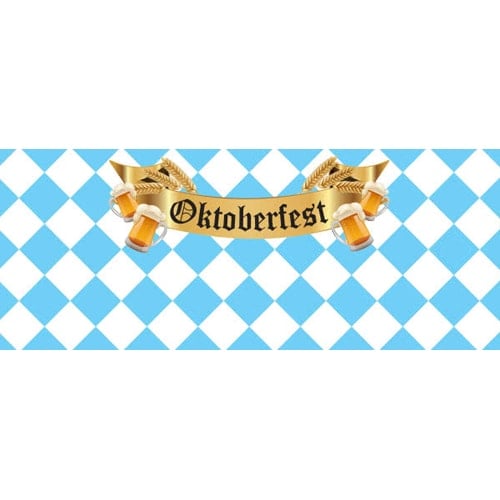 Oktoberfest Beer Design Small Personalised Banner - 4ft x 2ft