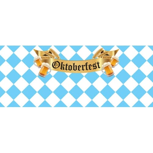 Oktoberfest Beer Design Medium Personalised Banner - 6ft x 2.25ft