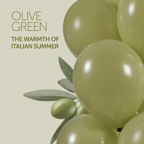 Olive Green Bio Latex Balloons 33cm / 13 in - Pack of 10 Product Gallery Image