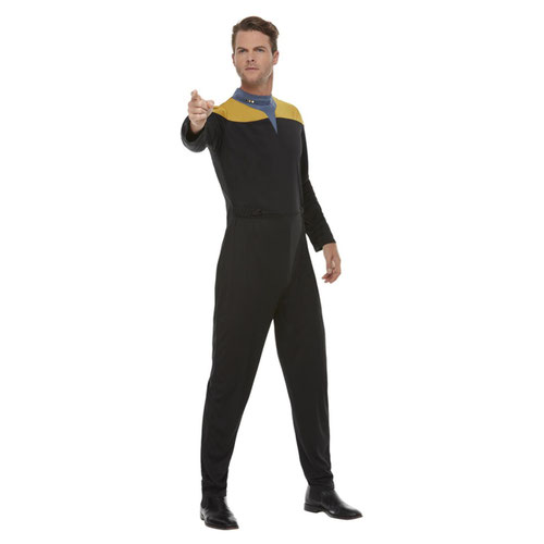 Operations Uniform Star Trek Voyager Fancy Dress Costume Adult Mens Small Product Gallery Image