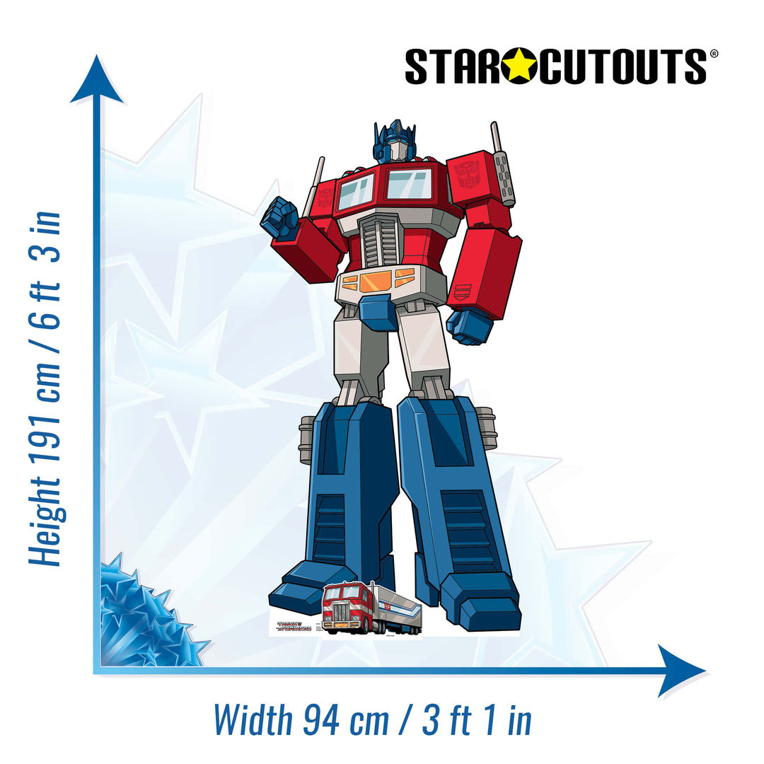 Optimus Prime Transformers Animation Lifesize Cardboard Cutout 191cm Product Gallery Image