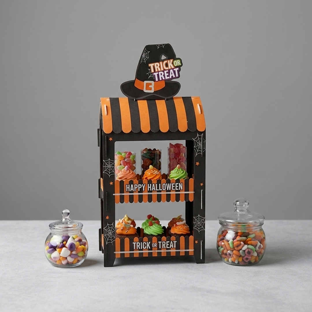 Orange & Black Halloween Sweet Stand