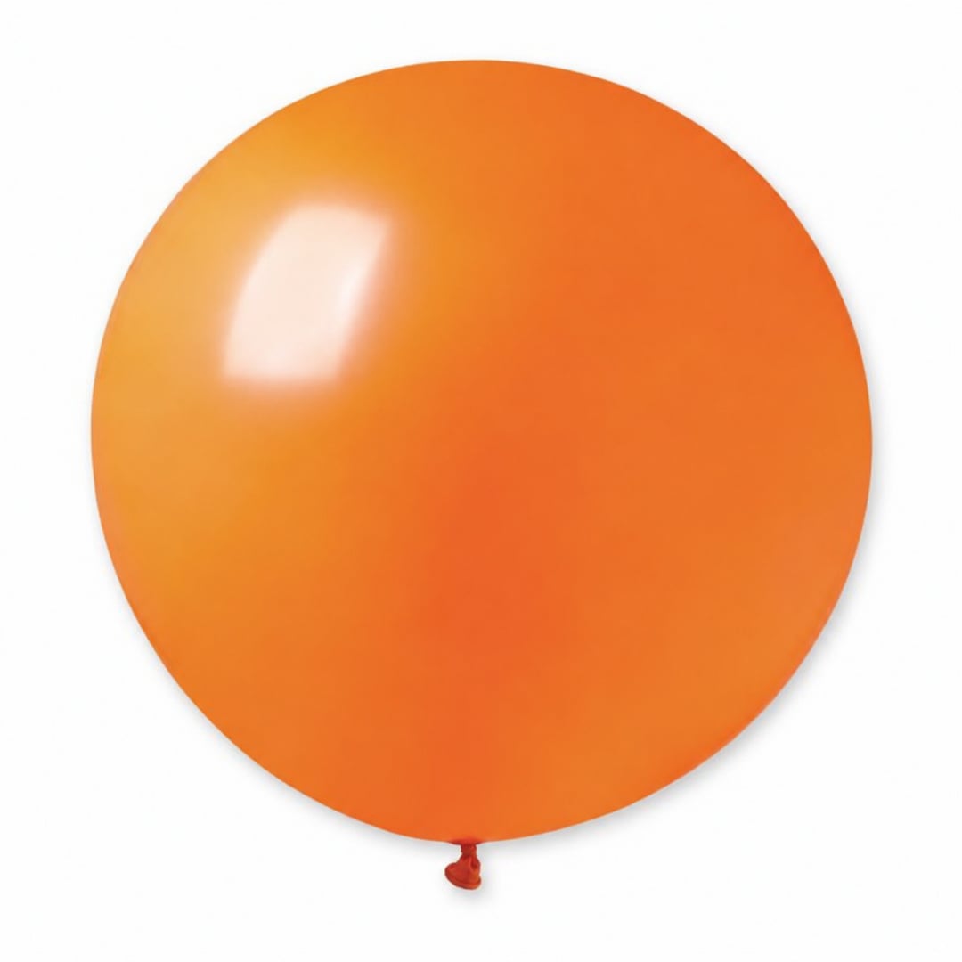 Orange Jumbo Latex Balloon 79cm / 31 in - Single