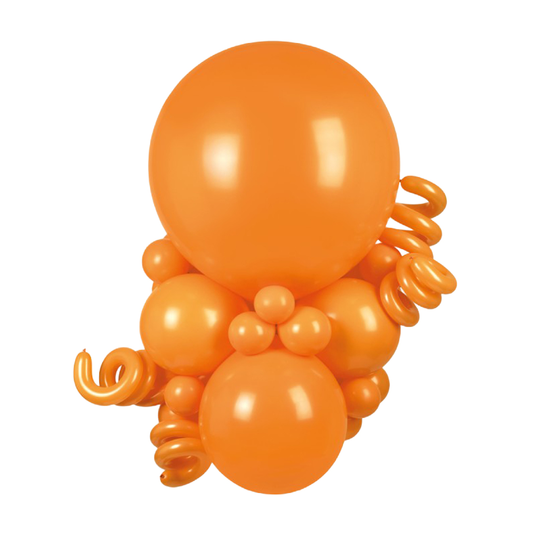Orange Modelling 260 Latex Balloons - Pack of 100 View 2