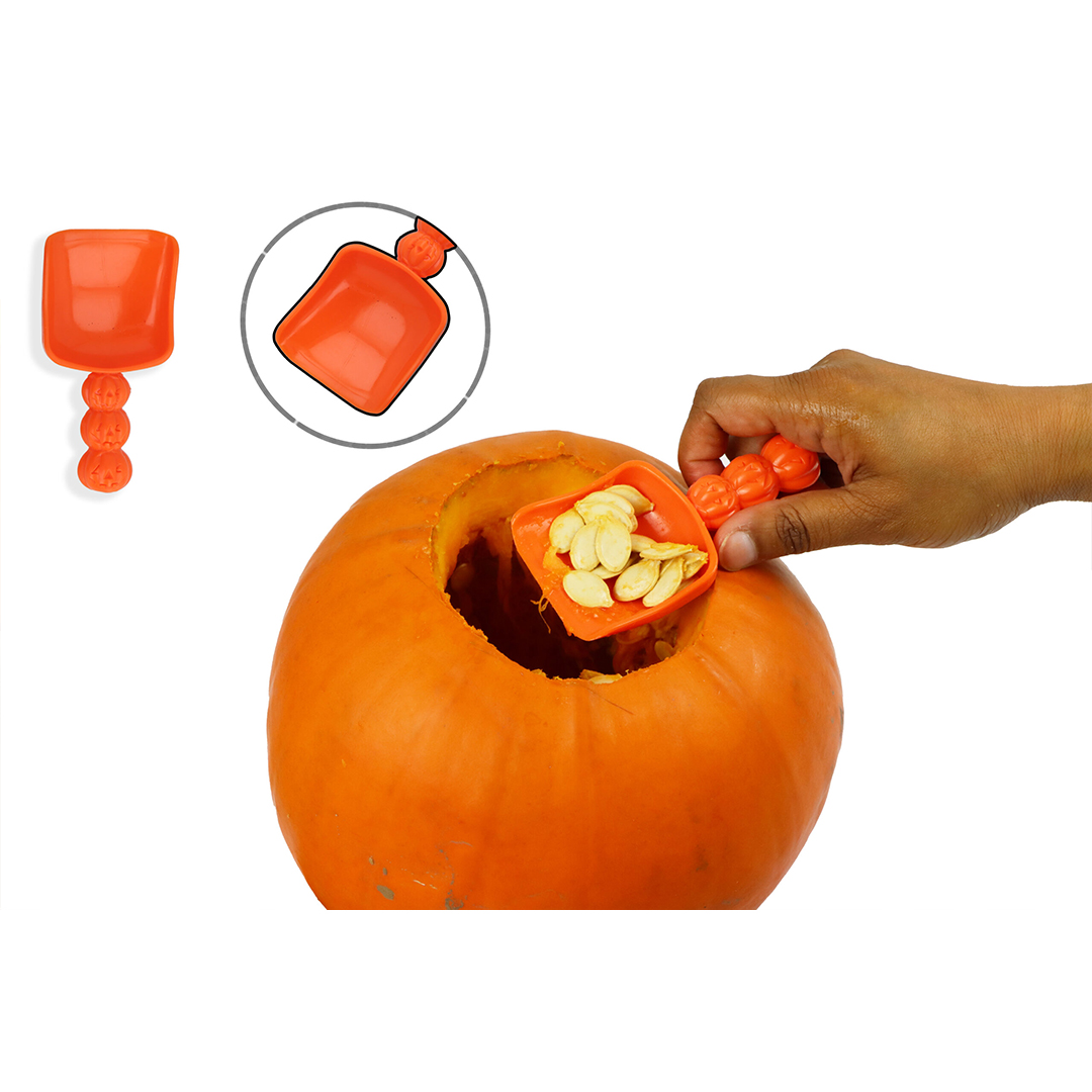 Orange Pumpkin Halloween Carving Tool Set View 6