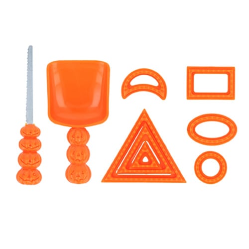Orange Pumpkin Halloween Carving Tool Set
