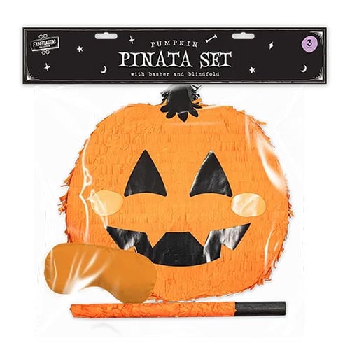 Orange Pumpkin Halloween Standard Pinata Set 40cm