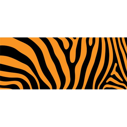 Orange Tiger Animal Print PVC Personalised Party Sign Decoration Product Gallery Image