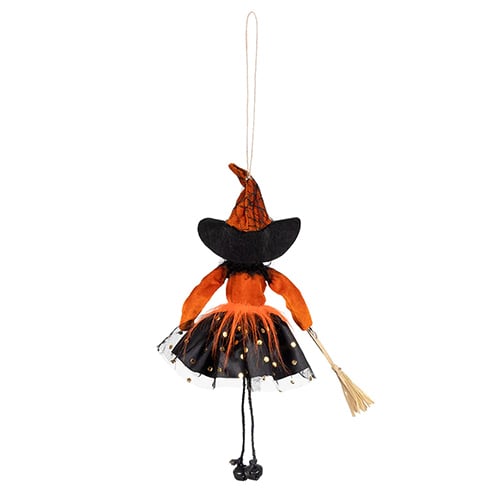 Orange Wicked Witch Hanging Halloween Prop Decoration 15cm Product Gallery Image