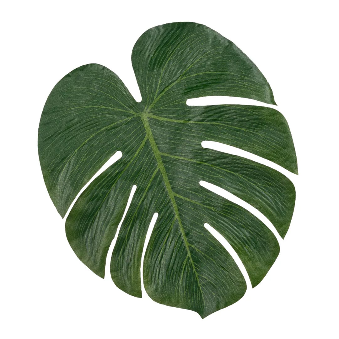 Tropical Palm Leaves Plastic Decorations 33cm - Pack of 4 View 2