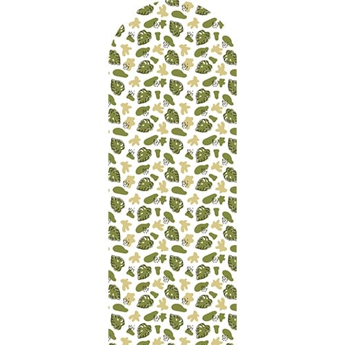 Palm Leaves Pattern Design Arch Sailboard Backdrop Product Gallery Image