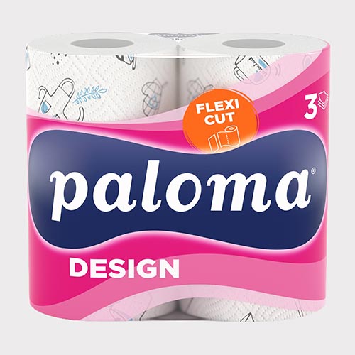 Paloma Flexi Cut Kitchen Towel Rolls 3 Ply - Pack of 2 Product Gallery Image