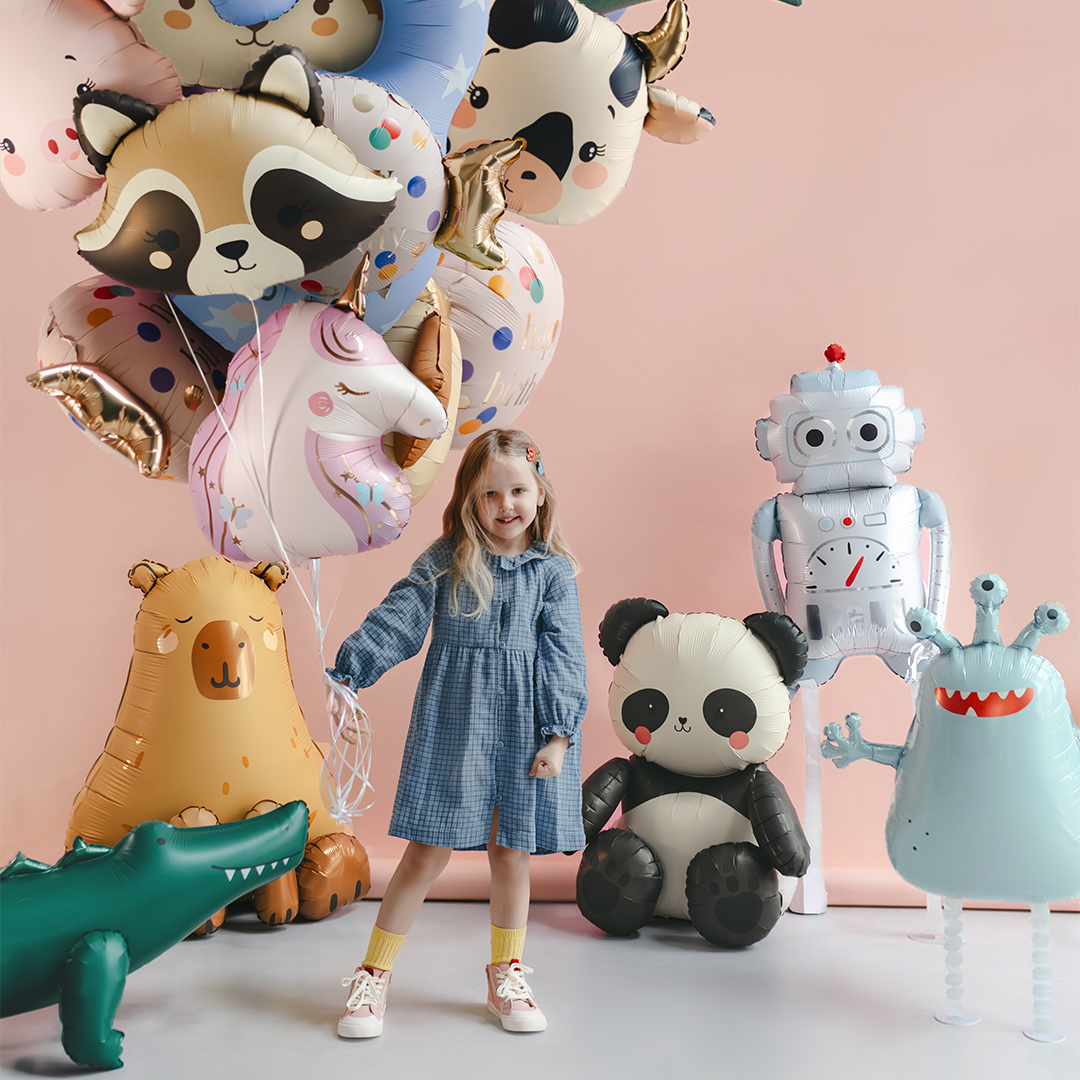 Panda Bear Giant Sitting Air Fill Foil Balloon 95cm / 37 in Product Gallery Image