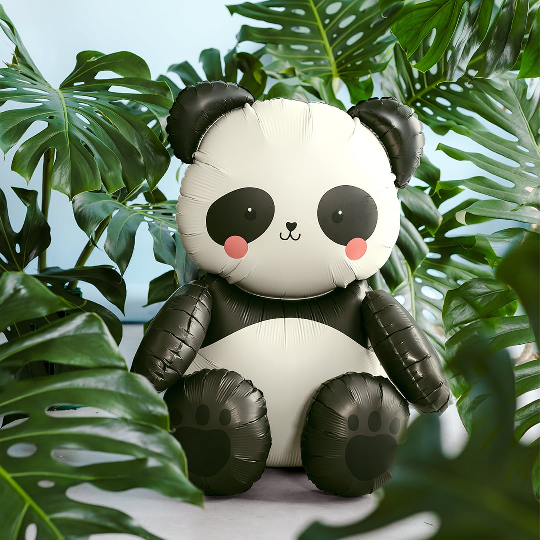 Panda Bear Giant Sitting Air Fill Foil Balloon 95cm / 37 in Product Gallery Image