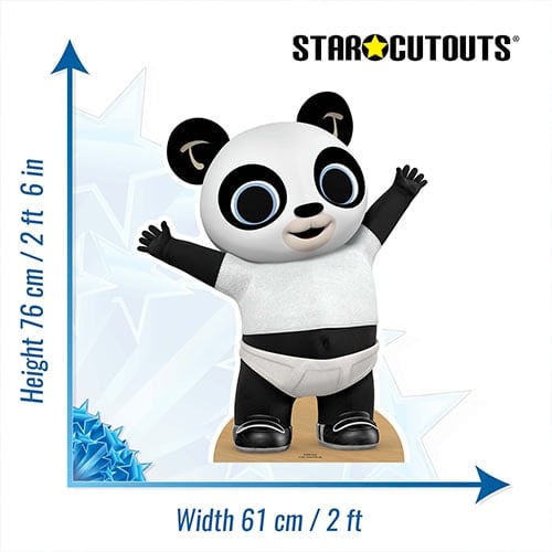 Bing Pando Baby Panda Star Mini Cardboard Cutout 76cm Product Gallery Image