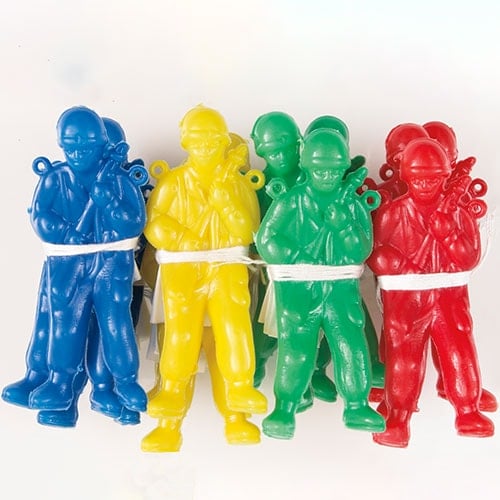 Assorted Paratrooper Plastic Toys Party Favours 9cm - Pack of 12 Product Image