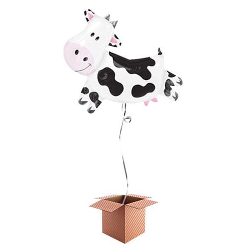 Party Cow Helium Foil Giant Balloon - Inflated Balloon in a Box Product Gallery Image