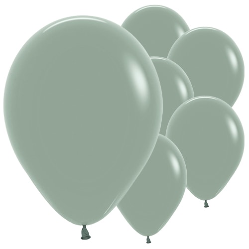 Pastel Dusk Laurel Green Biodegradable Latex Balloons 30cm / 12 in - Pack of 50 Product Image