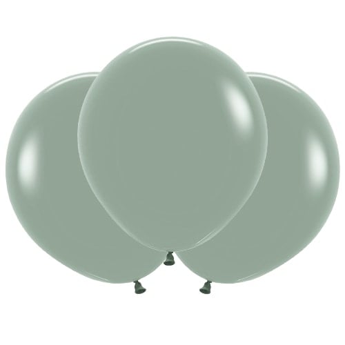 Pastel Dusk Laurel Green Biodegradable Latex Balloons 45cm / 18 in - Pack of 25 Product Image