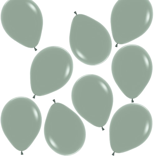 Pastel Dusk Laurel Green Biodegradable Mini Latex Balloons 13cm / 5 in - Pack of 100 Product Image