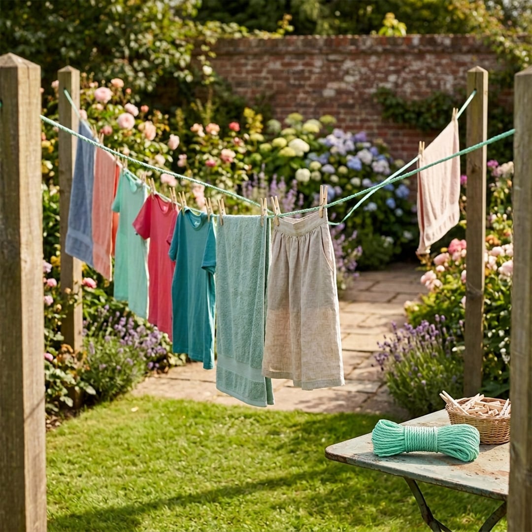 Pastel Green Heavy Duty Washing Line 20m View 2