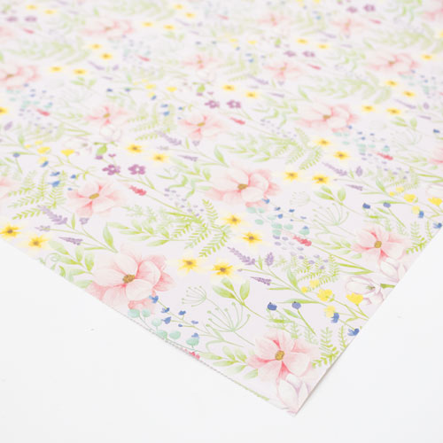 Pastel Pink Floral Gift Wrapping Paper Roll 3m Product Gallery Image